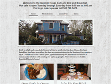 Tablet Screenshot of gardnerhousebnb.com